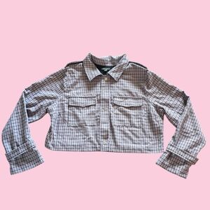 Plaid Cropped Jacket